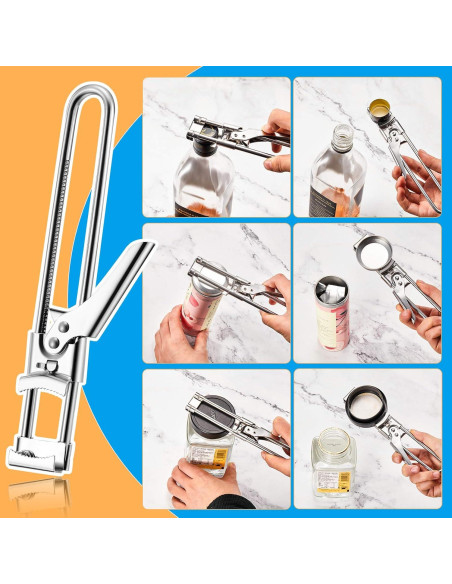 Abrebotellas Ajustable Patelai 2 Piezas Acero Inoxidable