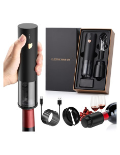 Set de Vino Eléctrico Rocyis 4 en 1 - Abrebotellas Automático