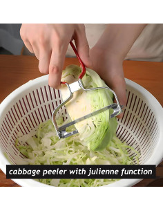 Pelador de Verduras SoKalChw Rojo Acero Inoxidable 14.48cm 2