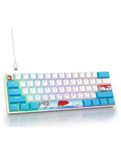 Teclado Mecánico RGB 60% CDTech con Teclas PBT y Rojo
