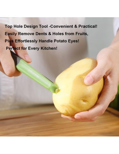 Pelador giratorio de frutas y verduras Fanmusic - Acero inoxidable