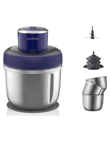 Procesador de Alimentos Joydeem JD-376B 300W 3 Tazones Acero Inoxidable