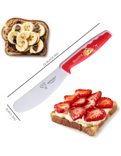 2 Espátulas de Mantequilla MONGSEW Acero Inoxidable 22.6 cm 2