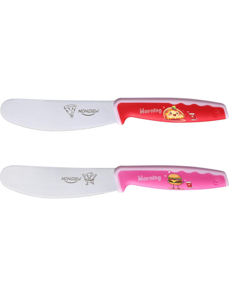 2 Espátulas de Mantequilla MONGSEW Acero Inoxidable 22.6 cm