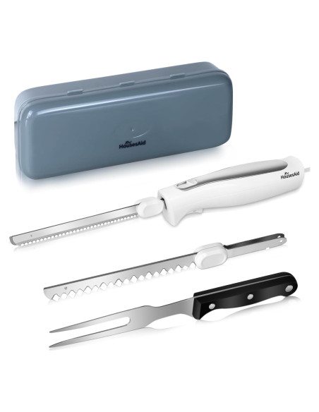 Cuchillo Eléctrico HousesAid con 2 Cuchillas de Acero Inoxidable