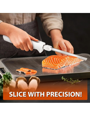 Cuchillo Eléctrico HousesAid con 2 Cuchillas de Acero Inoxidable