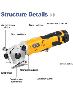Tijeras Eléctricas Inalámbricas MXBAOHENG 16.8V 70mm 2