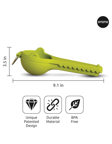 Exprimidor de Limón Cocodrilo OTOTO - Prensa Manual de Cítricos