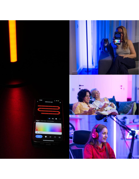 Lámpara de Pie Inteligente RGB Lytup, Control Remoto, 12W