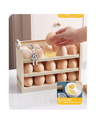 Contenedor de Almacenamiento de Huevos Tiersphere 30 Huevos