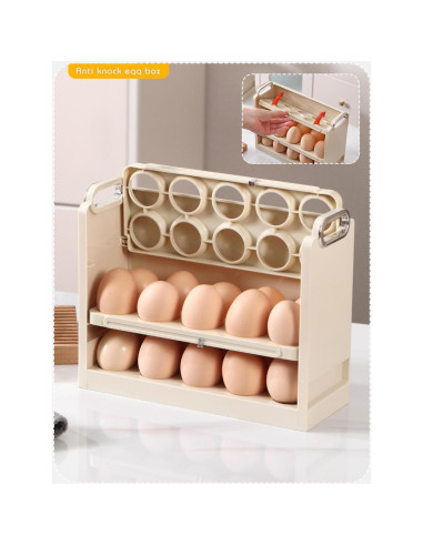 Contenedor de Almacenamiento de Huevos Tiersphere 30 Huevos