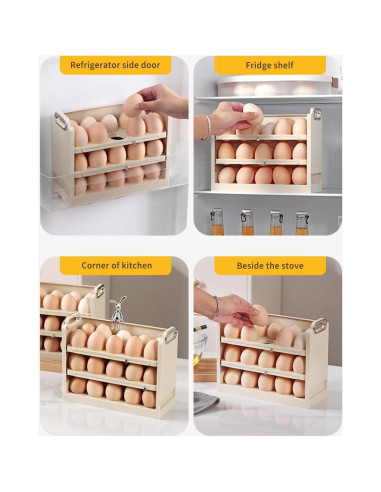 Contenedor de Almacenamiento de Huevos Tiersphere 30 Huevos