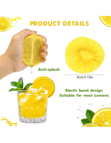 120 Fundas de Exprimidor de Limón mzfoo - Ajuste Flexible