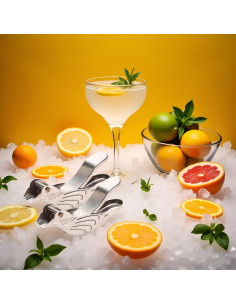 Exprimidor Manual de Limón y Lima Tustao 2 Piezas Acero Inoxidable 2