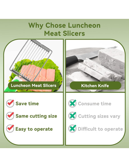 Cortador de Huevos y Queso Cyrank Verde 10 Rebanadas Acero Inoxidable