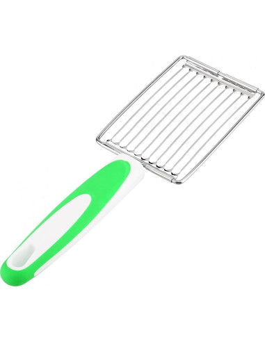 Cortador de Huevos y Queso Cyrank Verde 10 Rebanadas Acero Inoxidable