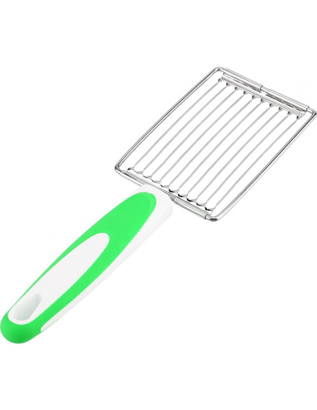 Cortador de Huevos y Queso Cyrank Verde 10 Rebanadas Acero Inoxidable