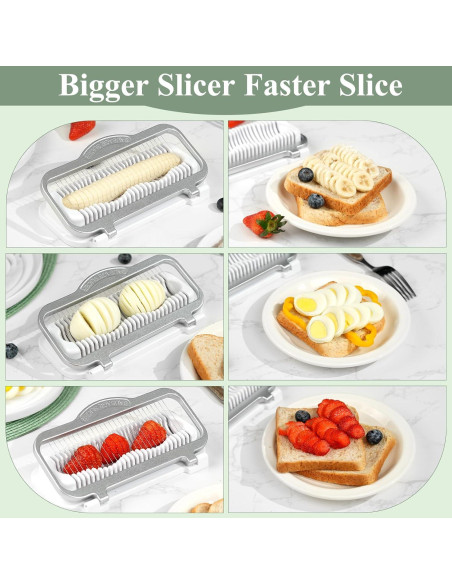 Cortador de Huevos y Frutas IOYTX - Aluminio y Acero Inoxidable