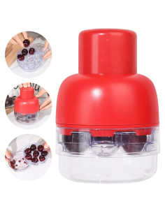 Deshuesador de Cereza 8 en 1 ManuycriptMingle Rojo