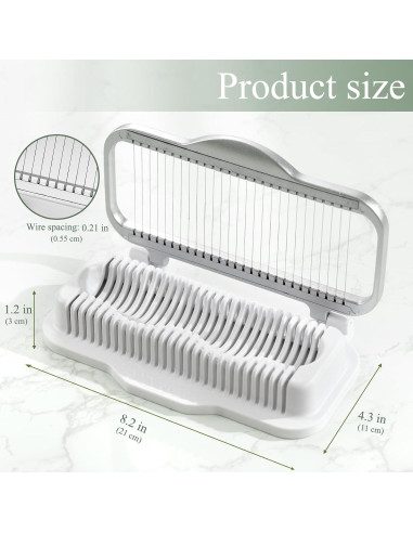 Cortador de Huevos y Frutas IOYTX - Aluminio y Acero Inoxidable