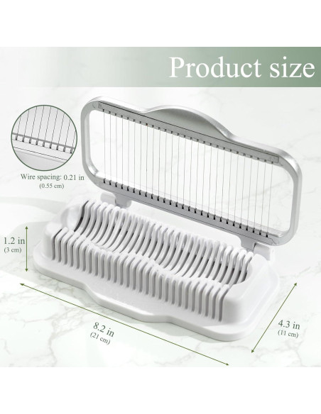 Cortador de Huevos y Frutas IOYTX - Aluminio y Acero Inoxidable