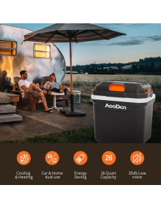 Enfriador y Calentador AooDen 26L 12V/24V y 110V AC Portátil 2