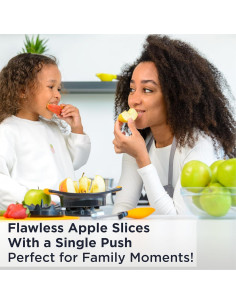 Cortador y Descorazonador de Manzanas Deiss Lux 10.8 cm Acero Inoxidable 2