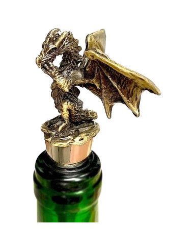 Tapón Decorativo de Dragón Cacukap - Diseño Gótico para Vino