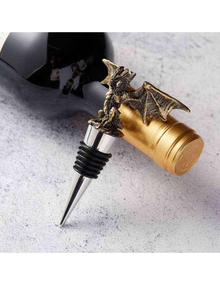 Tapón Decorativo de Dragón Cacukap - Diseño Gótico para Vino