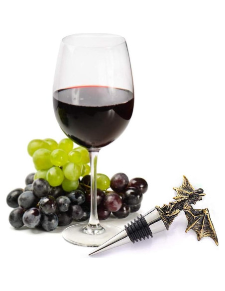 Tapón Decorativo de Dragón Cacukap - Diseño Gótico para Vino