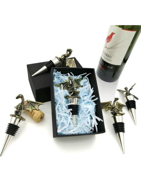 Tapón Decorativo de Dragón Cacukap - Diseño Gótico para Vino