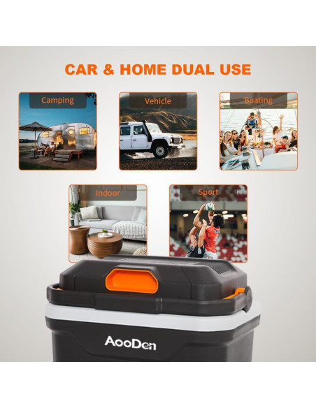 Enfriador y Calentador AooDen 26L 12V/24V y 110V AC Portátil