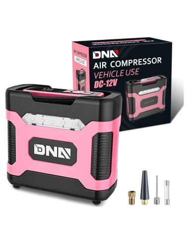 Inflador de Neumáticos Digital DNA MOTORING Rosa 12V