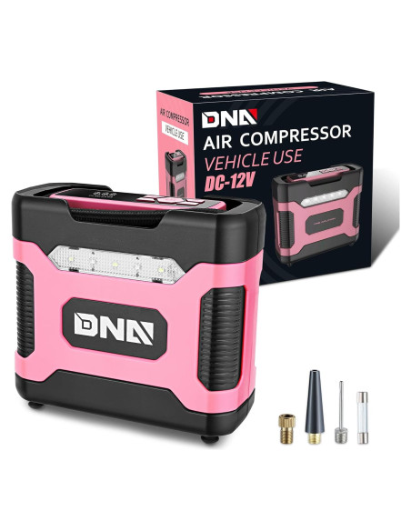 Inflador de Neumáticos Digital DNA MOTORING Rosa 12V