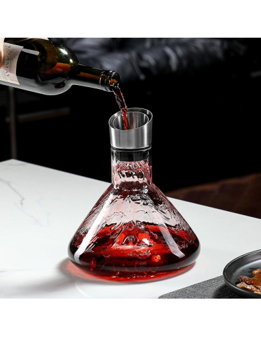 Decantador de Vino Drincarier Iceberg 1500ml Cristal Sin Plomo