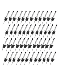 48 Vertedores de Licor Acero Inoxidable HZXFG con Tapas