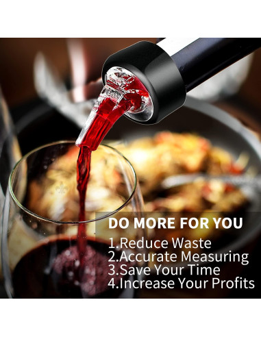 Set de 12 Vertedores Automáticos SuproBarware 30ml para Bebidas