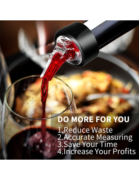 Set de 12 Vertedores Automáticos SuproBarware 30ml para Bebidas
