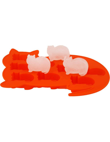 Bandeja de Hielo de Silicona LYWOO en Forma de Gato - 2 Piezas