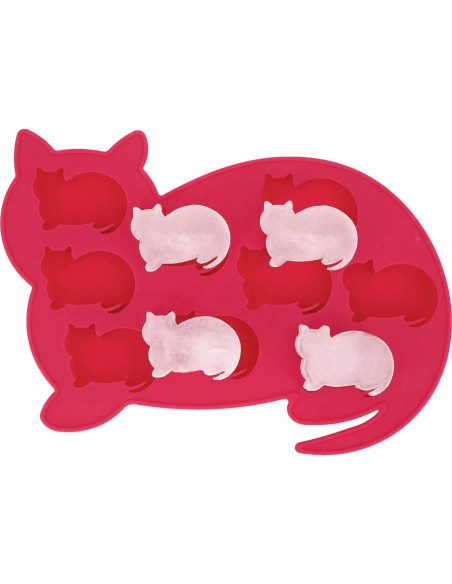 Bandeja de Hielo de Silicona LYWOO en Forma de Gato - 2 Piezas