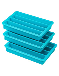 Bandejas de Hielo de Silicona Webake 12 Cavidades Azul