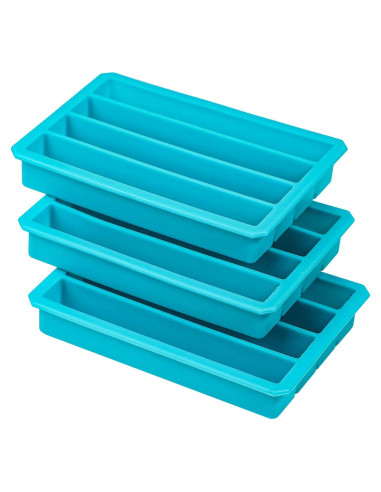 Bandejas de Hielo de Silicona Webake 12 Cavidades Azul