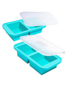 Bandeja de Silicona para Congelar Souper Cubes 2 Tazas Aqua