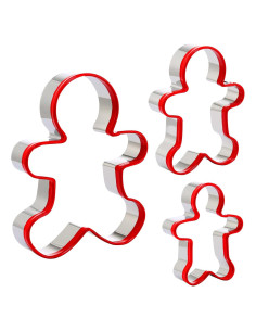 Cortadores de Galletas Hombre de Jengibre Grlifbaw 3 Piezas