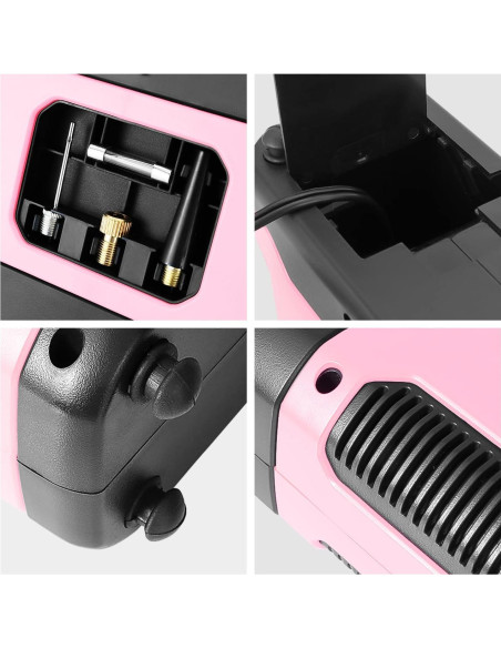 Inflador de Neumáticos Digital DNA MOTORING Rosa 12V