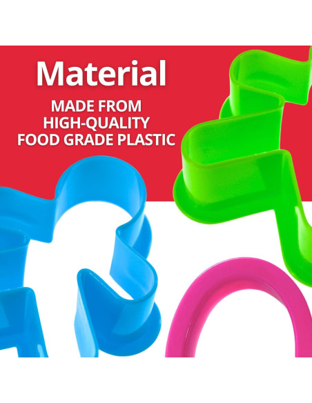 Conjunto de 108 Cortadores de Galletas de Plástico Multicolor