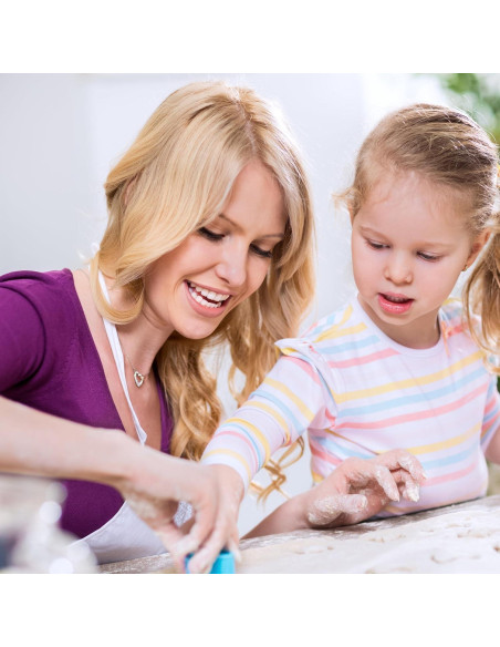 Conjunto de 108 Cortadores de Galletas de Plástico Multicolor