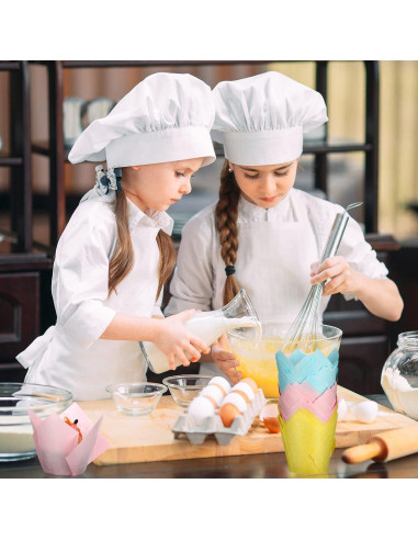 600 Forros de Muffin Tulipán Gandeer Papel Resistente a Grasa