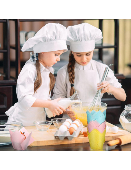 600 Forros de Muffin Tulipán Gandeer Papel Resistente a Grasa