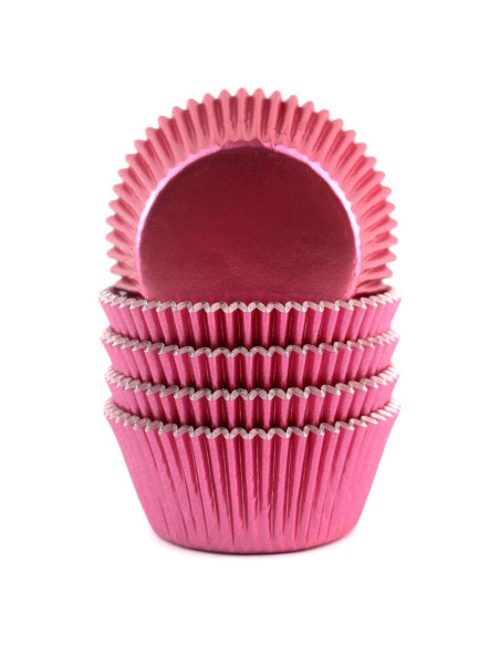Forros de Cupcake de Papel Eoonfirst 100 Pcs Rosa 5cm